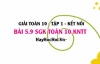 Bài 5.9 SGK Toán 10 tập 1 Kết nối tri thức